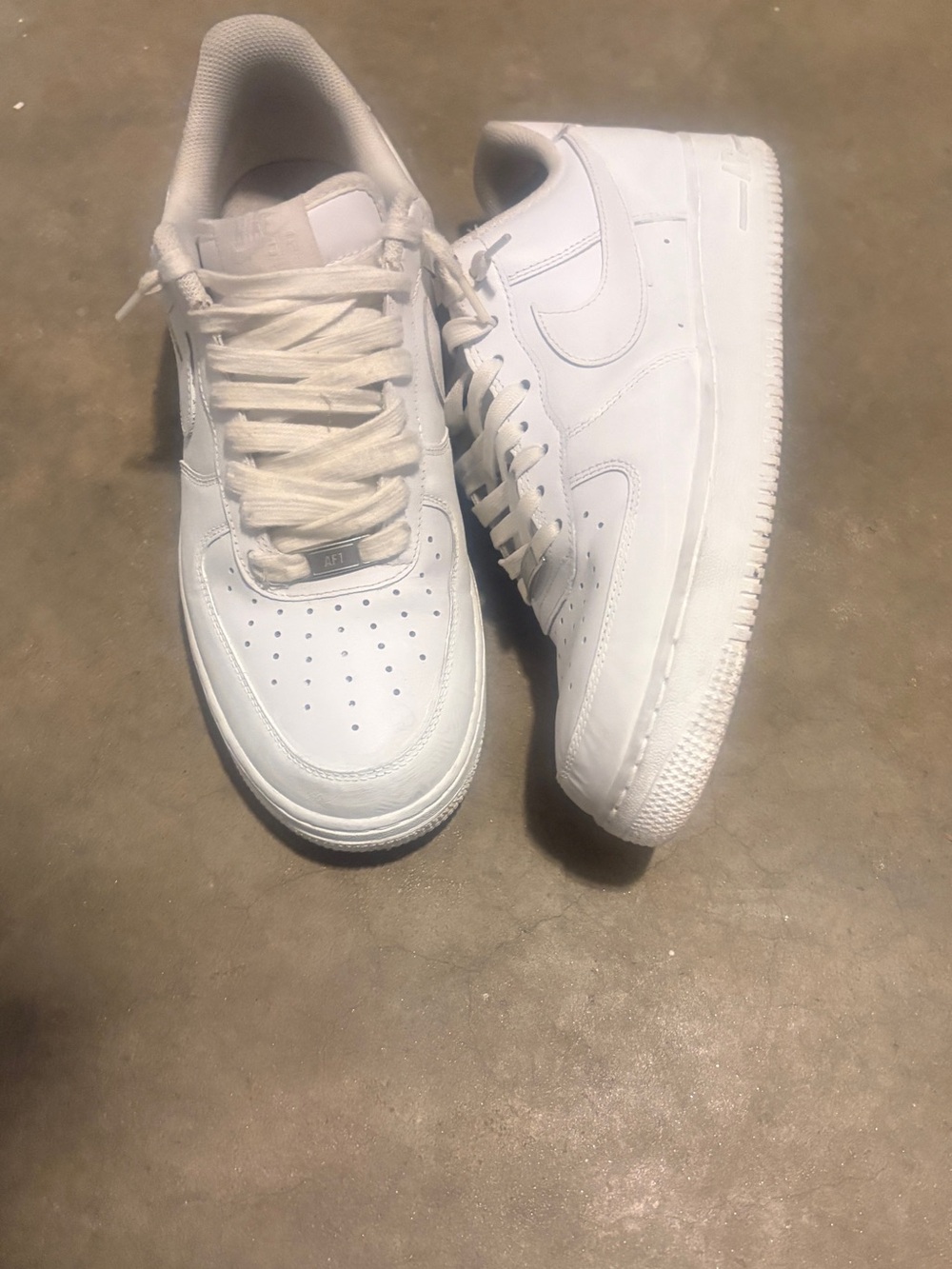 Nike White Low-Top Leather Sneaker